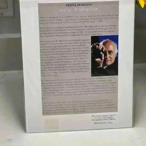 Three (3) Photographs of Nation's Capitol by Legendary Photographer Fred Maroon - Picture 2 of 6